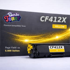 HP CF412X Toner (412X) kompatibel Yellow