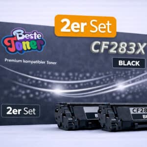 HP CF283X Toner kompatibel 2er Set