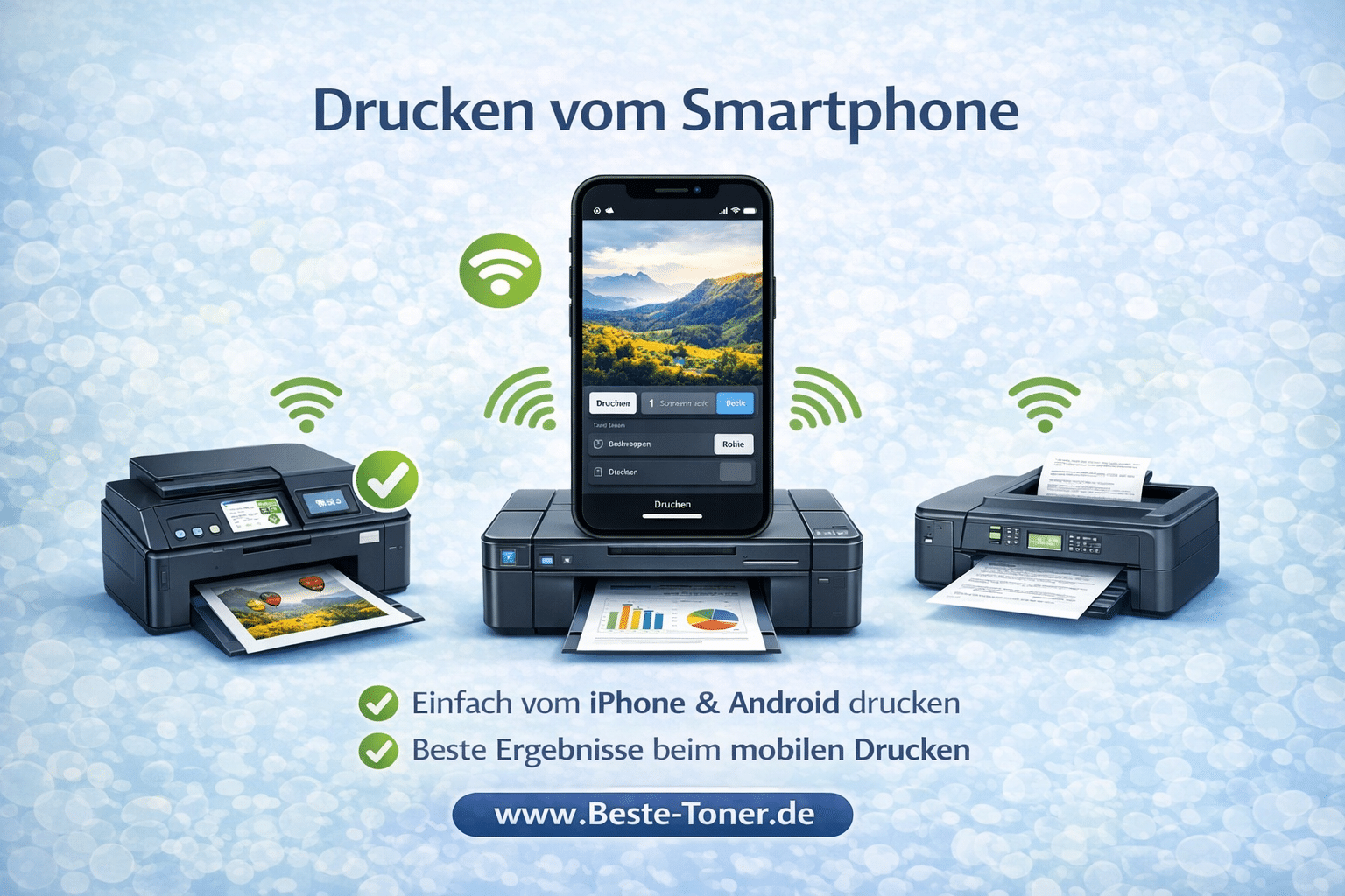 Drucken vom Smartphone über WLAN mit iPhone und Android einfach erklärt