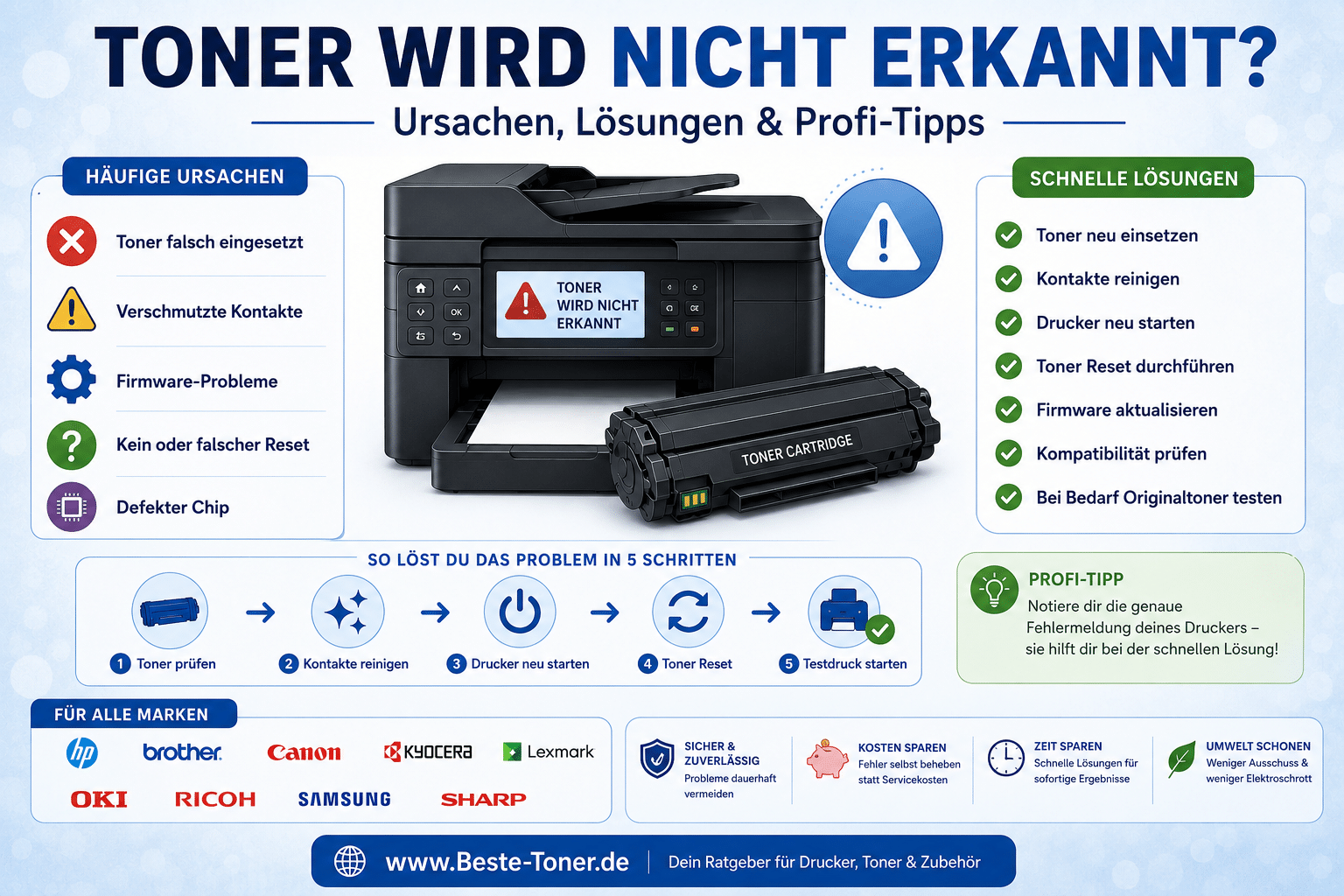 Toner wird nicht erkannt