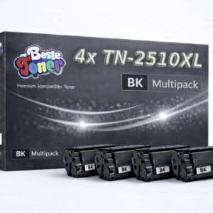 Brother TN-2510 XL Toner 4er Set kompatibel